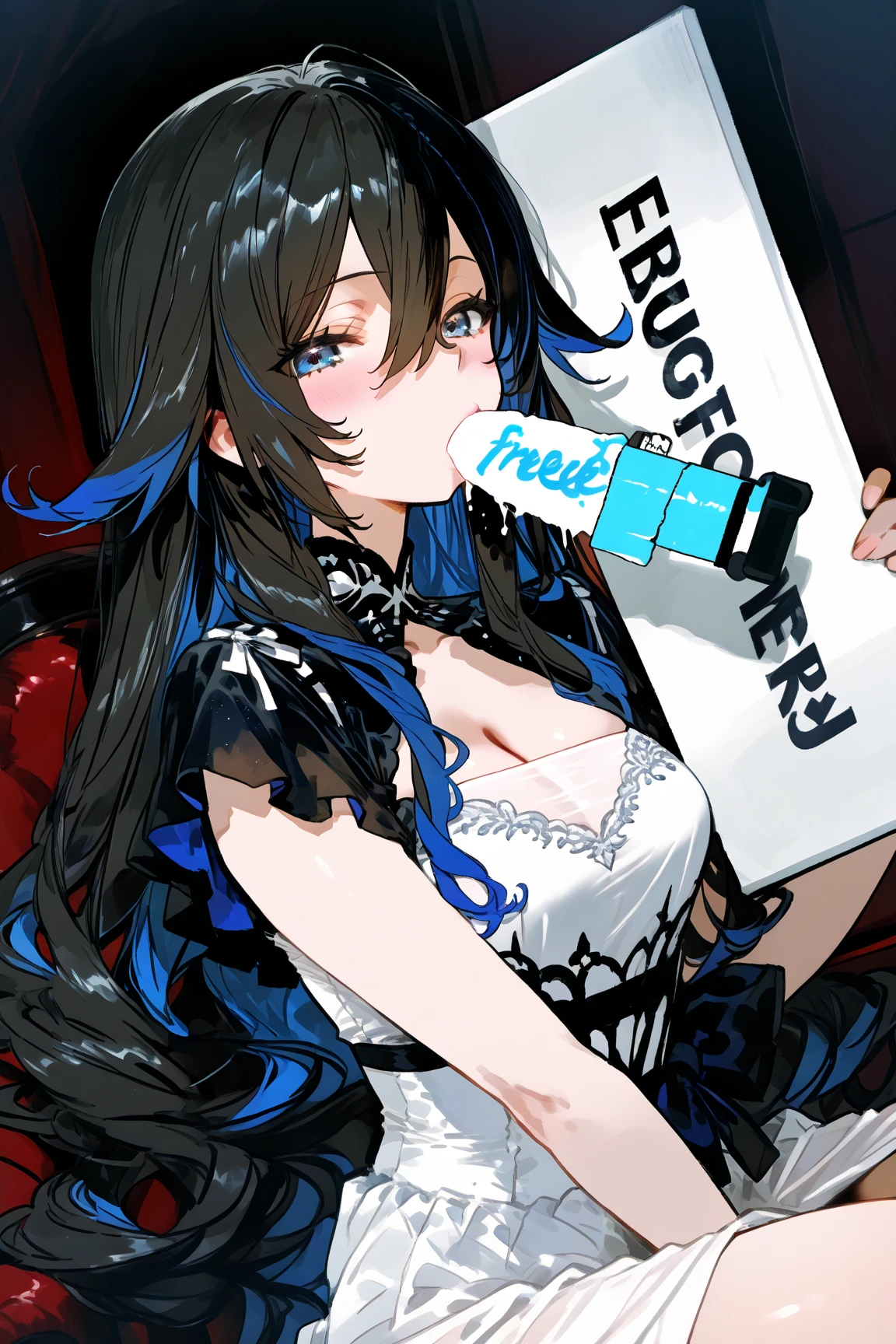(Highest image quality)、(High resolution)、(masterpiece)、(detailed)、1 girl, (1 black male)、((Black man makes woman suck dick)),((Girl giving a)),((Black Large))、((Girl sucking dick))、((girl sucking dick))、(I can see your chest)、Iono,Pokemon