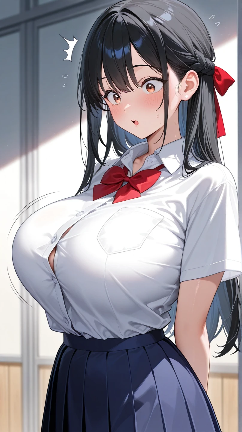Infirmary,窗帘,1girll,nurses,white dresses,Superskirt,Open clasp,upper legs,glute,huge tit,tmasterpiece,The best quality,The is very detailed,