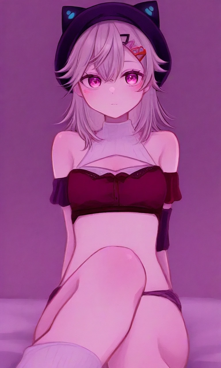 1girl, purple nails, piel blanca, pechos grandes, (pelo sobre los ojos: 1.1), ojos anillados, pupilas rosadas, cabello plateado, cabello puntiagudo, cabello corto, asymmetrical bangs, trenza, (policia: 1.4), (esposas: 1.2), (excitado: 1.2), (abanico de cabello), rubor claro, abrigo abierto, te vas a comer, sideboob, webcam, cyberlive, live stream, (foto de vaquero: 0.8), (expresiones), ((libro de datos)), (anotado:1.4), ((tabla de vestuario)), ((((How to do it)))), (texto:1.4), (hips:1.6)