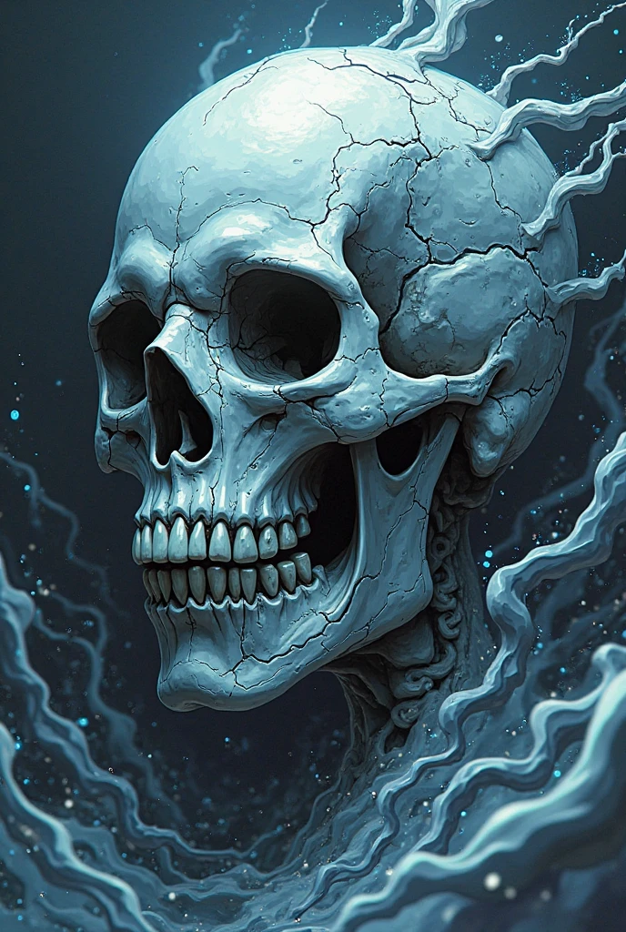 A wispy tendril of cigarette smoke undulates and twists, coalescing into the macabre visage of a human skull, its ethereal form hovering against a velvety black backdrop, reminiscent of Zdzisław Beksiński's haunting surreality and the dreamlike quality of Ash Thorp's futuristic visions, with intricate details and textures that evoke the works of H.R. Giger, in a style that blends eerie realism with an otherworldly, mystical aura, as if conjured from the darkest recesses of the subconscious.