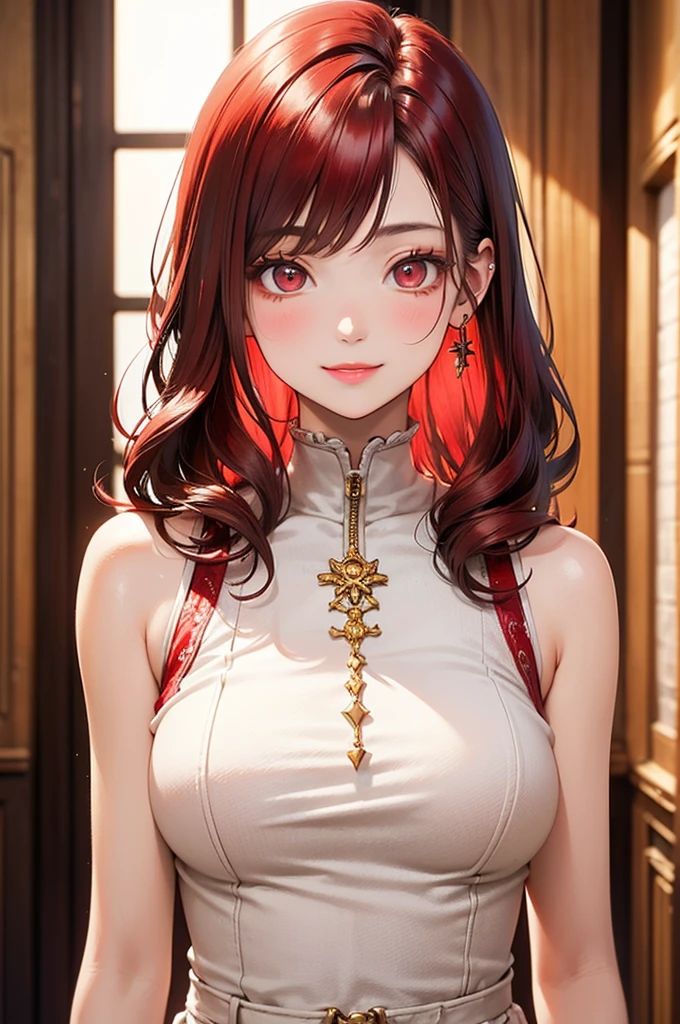 1fille, ssmile, (((small chest))), (((bokeh))),depth of ﬁeld,  visage mignon, regarder le spectateur, head of&#39;artwork, style de séance photo, cleavage, portrait complet du corps, pose sexy, ((8K, Photo brute, la plus haute qualité, head of&#39;artwork), highly detailed RAW color photo professional photo,  (realistic, photographic realism:1. 37), (la plus haute qualité), (best shadow), (Meilleure illustration),  Ultra haute résolution, funds&#39;Highly detailed 8K unified CG display, physics-based rendering, Cinematic lighting), ressemble a une humaine