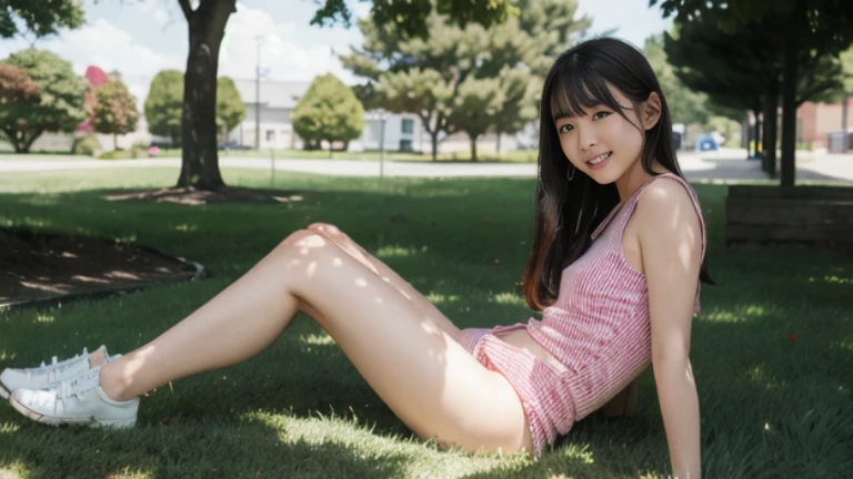 (8k、RAW Photos、Highest quality、masterpiece:1.2)、(Realistic、Realistic)、1 girl、((nude、Completely naked、Small breasts、View from the front、stage、Kneel))、Lots of eyelashes、Glowing eyelids、skeletally correct