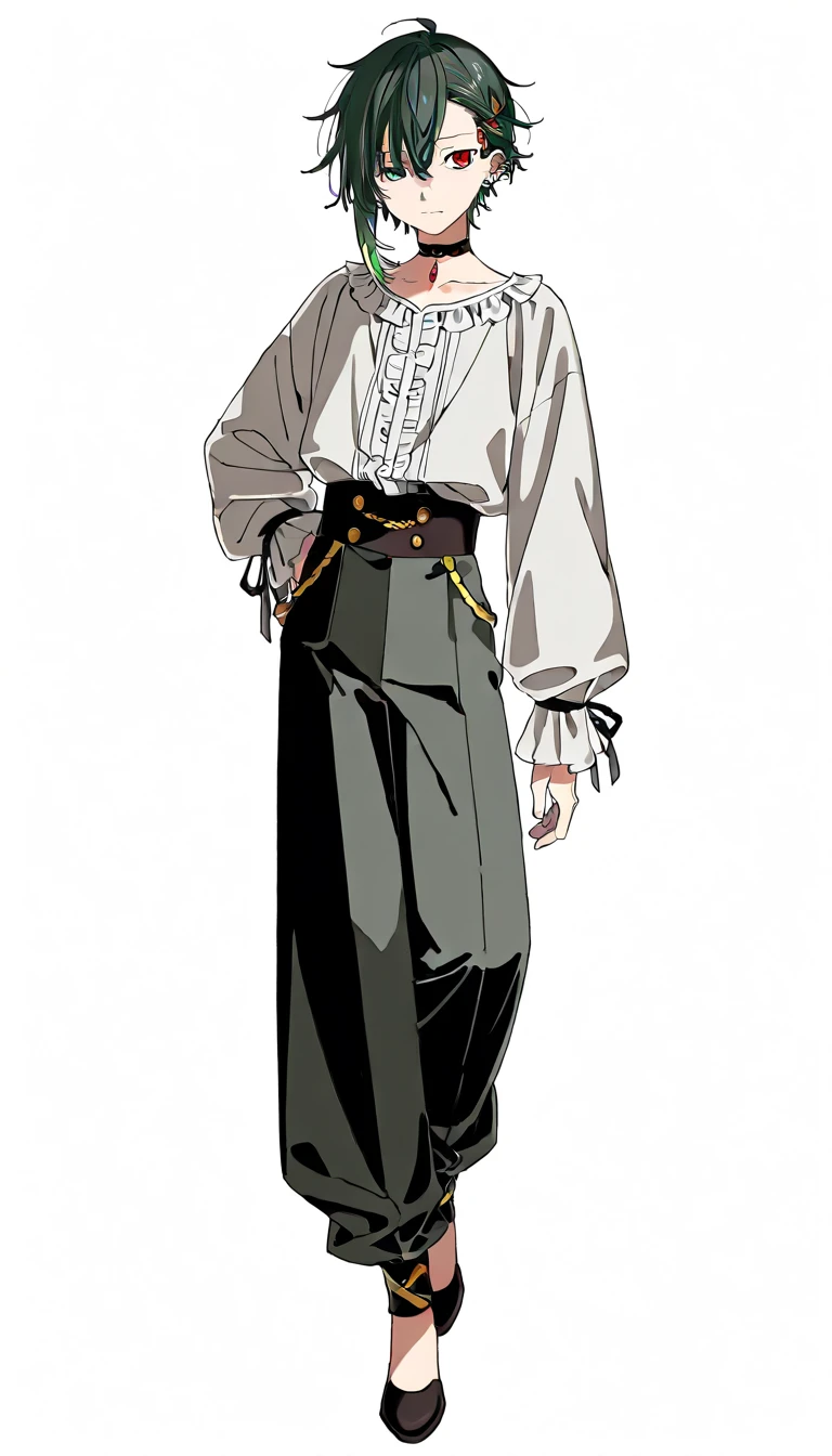um menino negro muito magro e de cabelo curto, his body is thin and he is wearing only white underwear manga line art manga panels