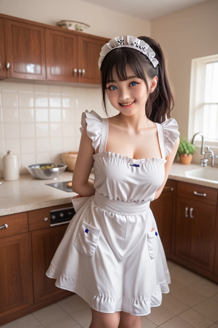 (best quality、8K、32k、masterpiece)、Cute Japanese women photos、Breasts look soft、No、plump breasts、((Brown short))、Face focus、looking at the audience、((Smile))