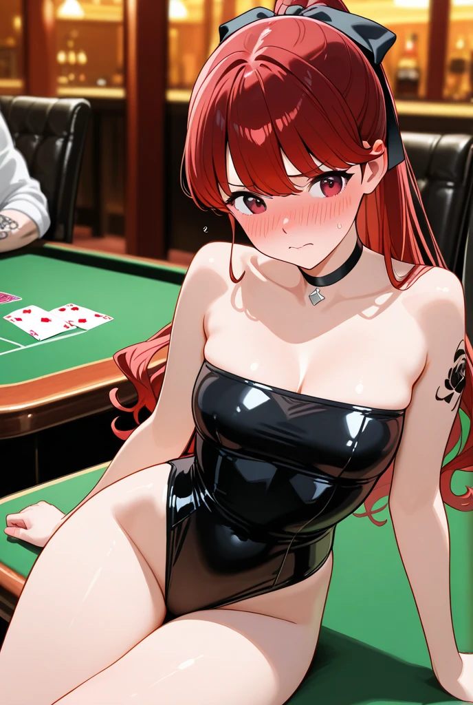 nsfw, In a casino run by the devil, if you win you can have a stunningly beautiful dealer, but if you lose you will have your soul taken and you will die. All the male challengers are captivated by the otherworldly beauty of the female devil dealer, and even though it is obvious that they are bound to lose, they go ahead and lose.