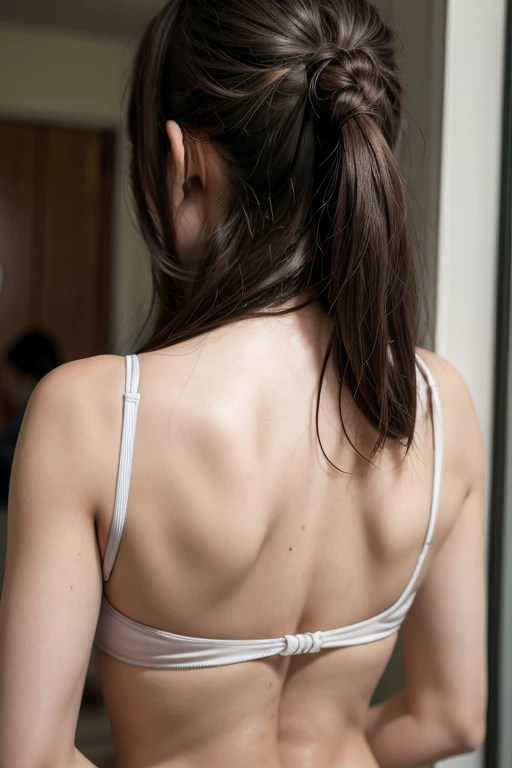 (((Hands behind back))), Photo for ID, aunt, Get noticed, ((Fractal Art)), (((masterpiece))), 8K, Clear images, (((alone))), (((Older Japanese Mature))), Pure white background, Natural hairstyle, please lower your arms, wear a flashy bra, gravure, Look forward, ((Elderly mature woman with an old face)), Depict lips accurately,Red lips, Flashy makeup, (((alone))), (((Perfect Anatomy))), Elderly, Pure white background, gravure, Natural upright posture, Look forward, ((Obscene)), From the chest up, Highest quality, Very detailed, Realistic, Very detailed細なスキン, (1 Japanese Mature), (positive), 120 years old, Huge breasts, Mature politician, Glamour, sexy, Pure white skin, Looking at the audience,