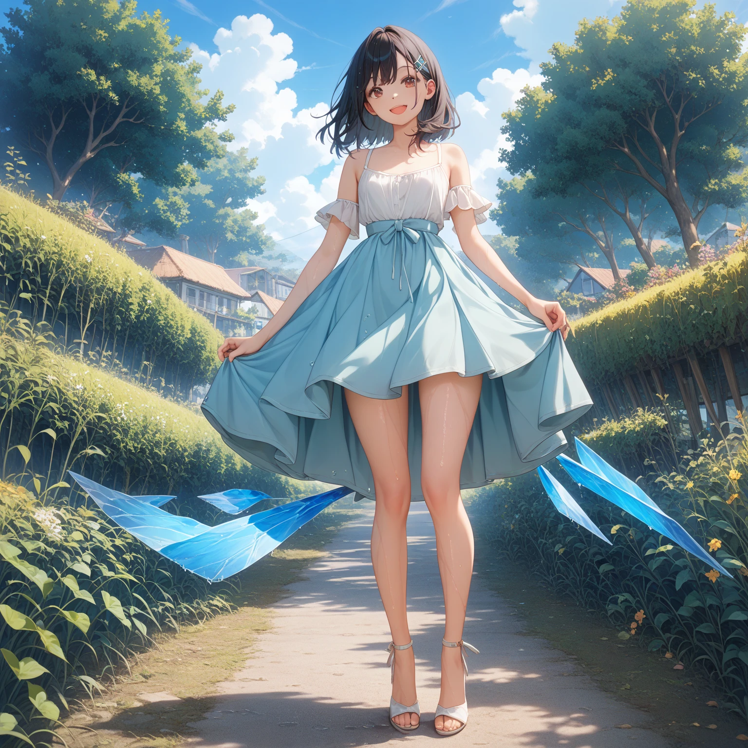 (masterpiece),(best quality), girl,((ultra-detailed)), (highly detailed CG illustration),(expressionless),, (masterpiece),(best quality), girl,((ultra-detailed)), (highly detailed CG illustration),(expressionless),, (best quality:1.2),masterpiece,realistic8K UHD,High definition,(1girl:1.2),High quality texture,intricate details,detailed texture,finely detailed,high detail,extremely detailed cg,High quality shadow,a realistic representation of the face,Detailed beautiful delicate face,Detailed beautiful delicate eyes,a face of perfect proportion,Depth of field,Cinematic Light,Lens Flare,Ray tracing,perspective, hyper breasts:1.9), (sagging breasts:1.6), (high_quality), [nsfw], distinct_image, high_resolution, (full body:1.4), [[dynamic angle]], dynamic pose, (lustrous skin), solo focus, (pubic hair), (finely detailed beautiful eyes and detailed face:1.4),arm behind back, (detailed face), (hair streaked hair), light source contrast, lens flare, buzzcut, hair_over_one_eye, withering look,long hair, pa,masterpiece:1.7, (high_quality dress and innerware), solo focus,[[colored_innerwear]], (full body:1.3), [[dynamic angle]], dynamic pose, (pubic hair), (finely detailed beautiful eyes and detailed face:1.2),cute, beautiful detailed eyes,(hair streaked hair), hair_over_one_eye:1.1,(detailed background) , wide shot, pastel, a girl, forest, spring \(season\), cherry blossoms, wind, leaf,river,stone, shine, shiny ,