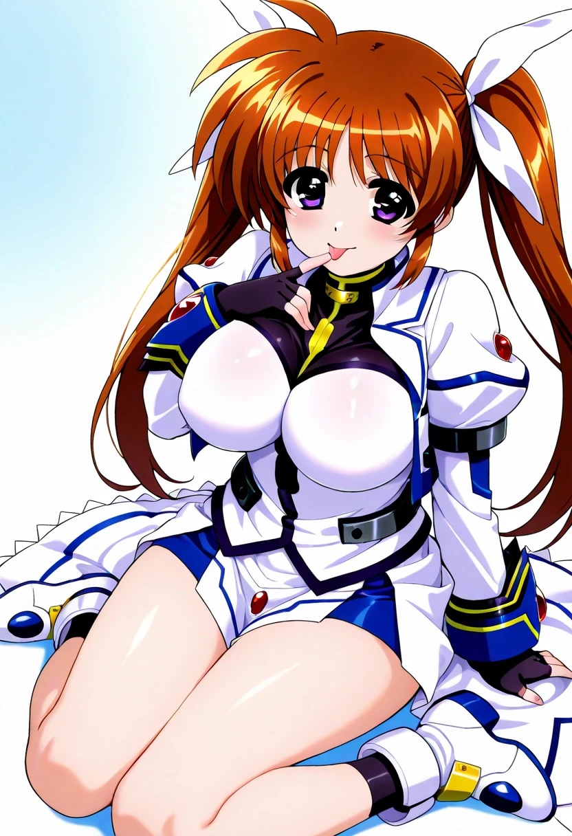 (((Nanoha Takamachi is penetrated by a man in cowgirl position)))、(((The man spread his legs、Insert your into her))), Detailed details、８K image quality、hight resolution、blush spread、Curvaceous body, large and hard chest ,(((Her breasts, nipples exposed)))、((A man who rapes a beautiful girl)) 、a bed、(masutepiece, Best Quality, High resolution, Unity 8k壁纸, extremely details CG:1) ,Nanoha Takamachi barrier jacket、