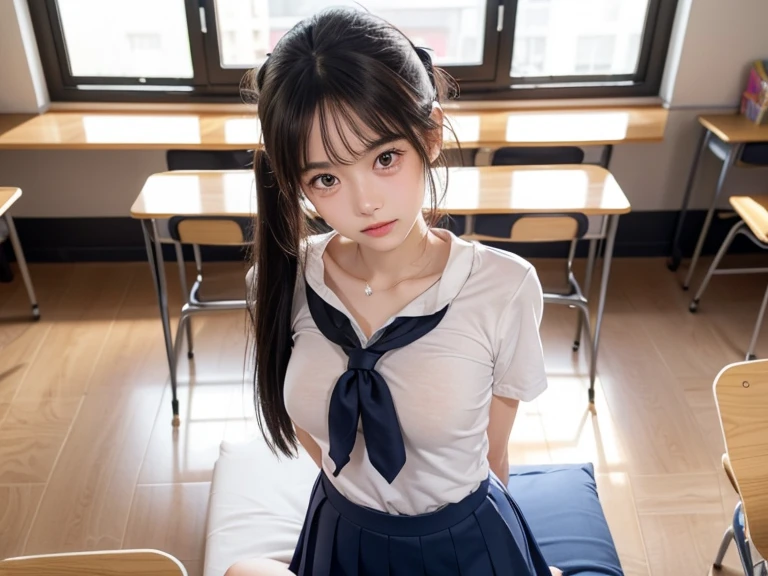 Dressed、(Photo realistic:1.4)、(Surreal:1.4)、(Real Stick:1.3)、
(Smoother lighting:1.05)、(映画の照明Improvement of quality:0.9)、32k ...、
One girl、20-year-old girl、Realistic lighting、Backlight、Facial Light、Ray-tracing、(Bright light:1.2)、(Improvement of quality:1.4)、
(Highest quality real texture skins)、Fine Eyes、Detailed painted face、
(tired, Sleepy and satisfied:0.0)、Face close-up、school uniform:1.3、Korean Idol、Nogizaka Idol、Gravure idol pose
(Improve your body line mood:1.1)、Shiny skin、Korean Idol、Nogizaka Idol、Gravure idol pose、Selfie