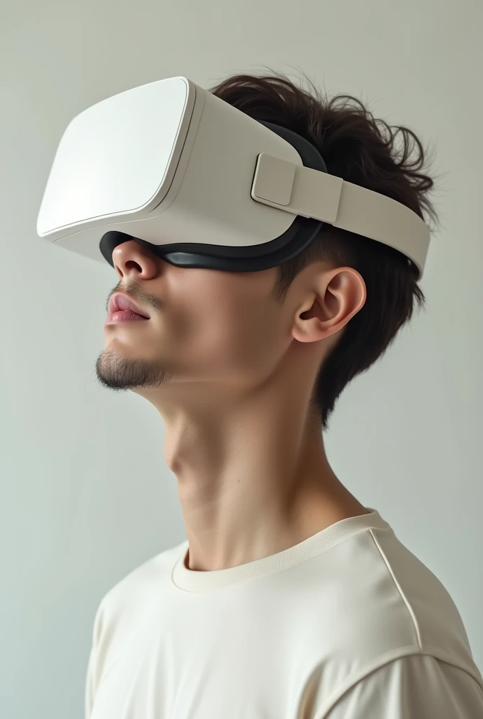 1boy、Handsome Japan Man、、Completely naked、Full nudity、Wearing VR goggles、Inside a crowded electronics store、完全Completely naked