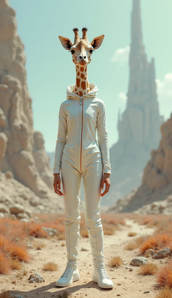 cinematic, (score_8_up:1.5),  1girl, ((bodypaint)), zebra stripes, black and white, (Emma Watson), from behind, zebra, pattern, striped mohawk, waist up, outdoors, plains, head turned, off center, (side view:0.8), black lipstick, hooves