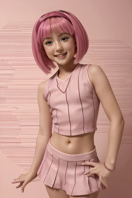 Suspender jeans(masterpiece, best quality:1.2), Very short hair, alone,Pale pink,Light rouge makeup(((Short hair)))(minor)masterpiece, Outdoor backstreets,Lunar soil,best quality, movie lighting, soft light ,Realistic,facial close-up,Landscape avatar,666, ((1 girl))