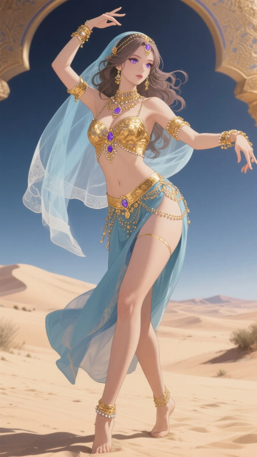 stunningly beautiful (aeolian:1.5) wlop perfect full HDR body black hair and dress princess exposed midriff