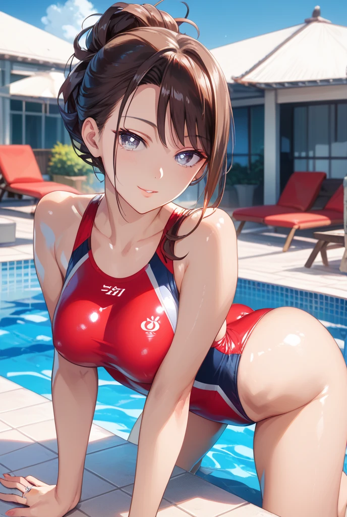 <lora:betterCuteAsian03:0.3>, woman posing for a photo, (side_view_perspective:1.3),(wearing gymnast_outfit:1.3),
good hand,4k, high-res, masterpiece, best quality, head:1.3,((Hasselblad photography)), finely detailed skin, sharp focus, (cinematic lighting), collarbone, night, soft lighting, dynamic angle, [:(detailed face:1.2):0.2],(((5 stars hotel))), outside, <lora:side_view_perspective-10:0.5>,  <lora:gymnast_outfit:0.5>