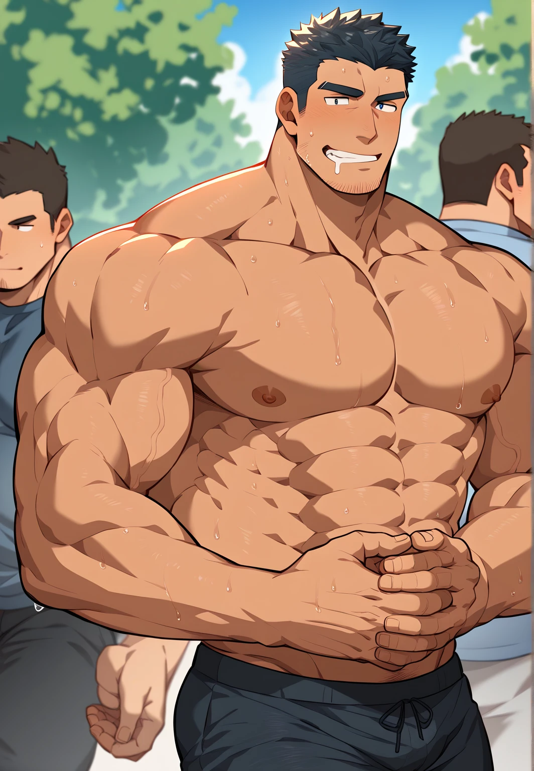 a shirtless 13 years old boy standing in a field, huge muscles bodybuilder toddler, body builder, very strong and muscular preteen, bodybuilder, muscular! white, bodybuilder ernest khalimov, slender and muscular build, bodybuilder body, , muscular ???, attractive muscular , big arms, big chest, bodybuilding muscular boy, muscular build, attractive muscular body, of a muscular, extreme muscles, a muscular boy, gigachat, bully boy, robust body, big muscular thigh, miscular calves
