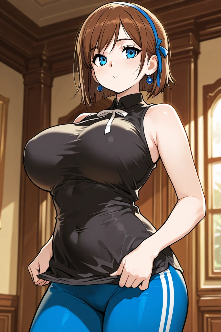 gloria/pokemon, brown eyes,Photograph the whole body,(One woman),Big Breasts, smile,sex,sexly,Big Breasts,14 years old,room,Bunny girl,
