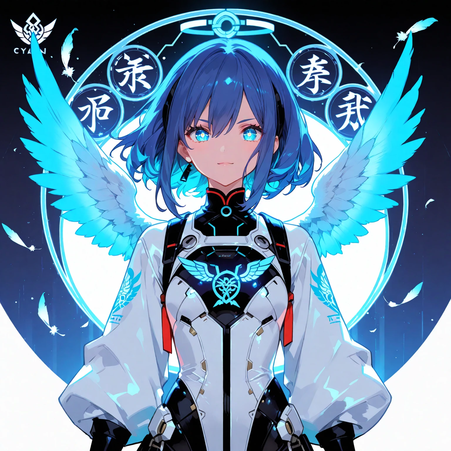 Cyberpunk style，bird girl，Bird Girl，Crane style，Crane element，black vs white，black vs white，White hair，White long hair，White clothes，harpy，wing，wing，Feather sleeves，wing袖子，wing衣服，wing服装，Mechanical clothing，Mechanical style clothing，Stockings，Knee socks，White cheongsam，Feather costume，feather folding fan，Feather fan handheld fan，feather folding fan，Kung Fu Girl Chinese Style，Fighting style，Cyberpunk style，Street background，Standing posture，Fighting Stance，Fighting Stance，Boxing Stance，Boxing stance，Close-up above the waist，Close-up above the waist，Close-up above the waist，Close-up above the waist，Ball head，White hair，White long hair，White hair，Street background，Urban Background，Street background，Cyberpunk style，Street background，Mechanical structure background