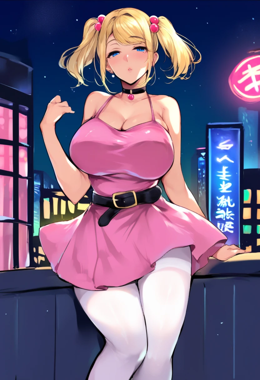 mixed_art style, Cleavage, sweaty, big breasts, Game girl, pixelated, inside a game, arcade, colorful pixelated clothes, square sword