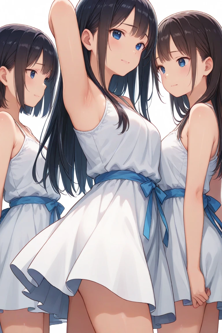 (score_9, score_8_up, score_7_up), 1girl, VirtuosaBase, cute, (chibi:0.7), black hair, blunt bangs, long hair, broken halo, energy wings, black eyes, mole under right eye, small breasts, virgin killer sweater, detached sleeves, gray sweater, single hand victory pose, hand on hip, leaning forward, looking at viewer, upper body, zoom out, white background, huge ass , ass , underboob ,under breasts , thighs , big thighs , thicc thighs , ass  
hetero, fdom_sw, standing, big dick, handjob, girl sandwich, 4girls, eager girls, surprised scared 1boy, eyl_sub, eyeless, in an excited crowd, tank top, shorts, reach-around, groped and ravished by aroused women, grabbing another's clothes, shirt pull, undressing another, forced exposure, Expressiveh, BREAK score_9, score_8_up, score_7_up, rating_explicit, source_anime, ,futa , penis grab , grabbing , cum , penis grab , rubbing penis , blush , blushing 