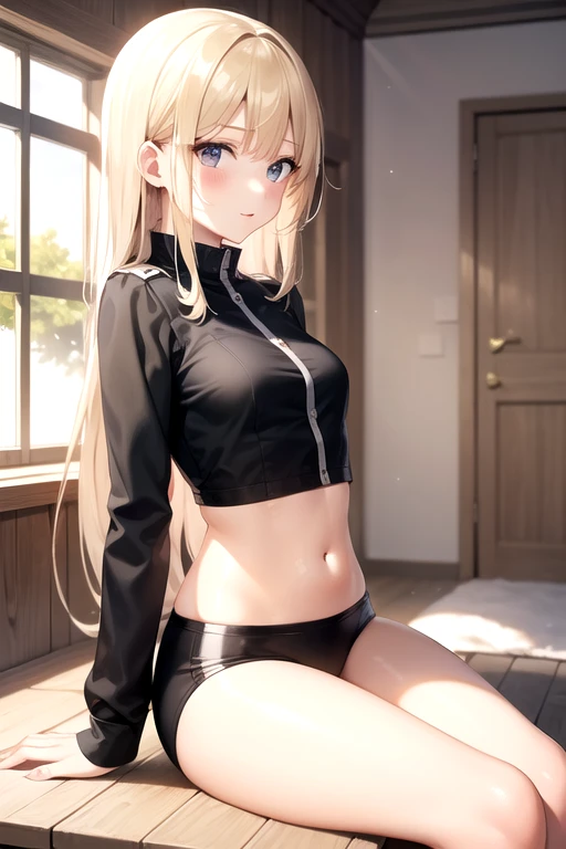 1girl, ((masterpiece, best quality, high resolution, 4k)), beauty, Whole body to see, ((blondes haar, einen zopf)), ((blaue augen, realistische augen)), ((detaliertes gesicht, slightly flushed)), ((verschwitzt)), dynamischer winkel, perfect body, ((wears sportswear, bauchfrei)), ((perfect body, perfekter bauch, bauchmuskeln, schmaler bauch, sports body)), trainirt auf einem sportplatz, schwitzend