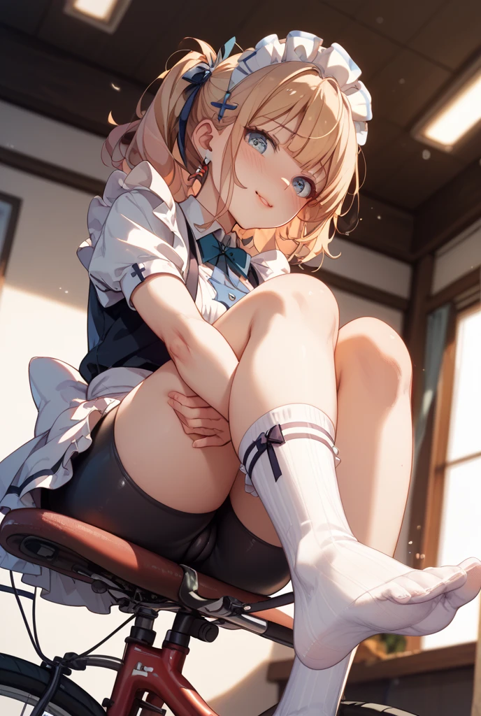 from front,focus on panties,fine underwear,black panty,flat chest
,BREAK,
zetadef, braid, hair intakes, twintails, hairband, ,gyaru, collarbone, bow, loose bowtie, BREAK,(((white shirt))), collared shirt, long sleeves, bracelet, wrist scrunchie,blue skirt, pleated skirt,
clothes around waist,
,BREAK,
{{{troubled face:2.0}}}, troubled face,smile, open mouth, looking down at viewer
,BREAK,
,Squat,looking down at viewer,Squatting, (((from below:1.3))),
((masutepiece,hight resolution)), masutepiece, Best Quality, , absurderes, Perfect Skin, Detailed skin texture, ultra-detailliert, 8K, Intricate details, beautifull detailed face,hight resolution, 1girl ,from front.
indoors,locker room