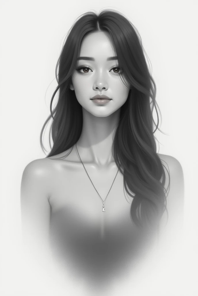 sam yang,
1girl, backlighting, bare shoulders, black choker, blurry, blurry background, blush, breasts, choker, cleavage, closed mouth, collarbone, earrings, forehead, freckles, hair over shoulder, jewelry, long hair, looking down, pointy nose, red lips, shadow, solo, thick eyebrows, thick eyelashes, upper body, white hair
, ((masterpiece))