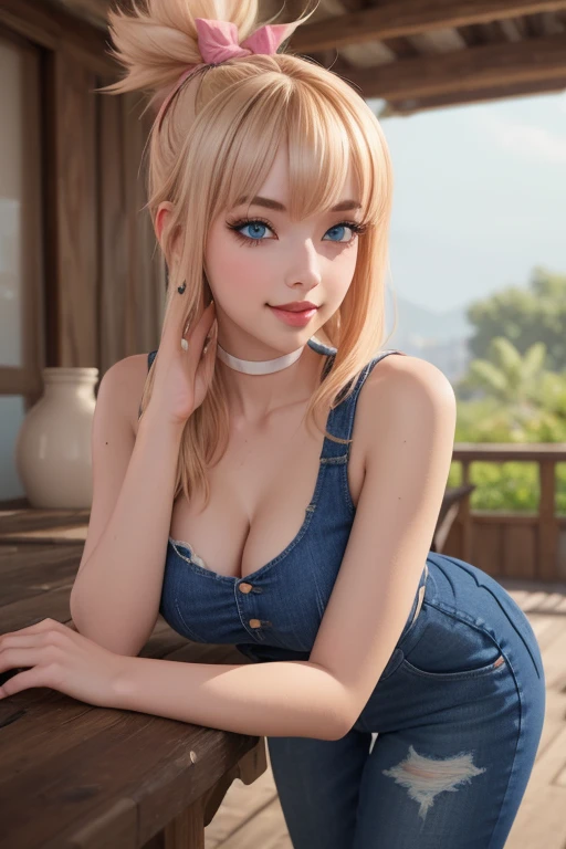 One finnish college school girl, 25 years old, wearing a , unbuttoned shirt, wearing a very short skirt, knee high socks, zoom into butt, medium blonde hair, braided pony tails, messy hair, professional make up, light freckles on her face, natural lighting, realistic illustration, medium large breasts, perfect butt, perfect breasts, blue eyes, diamond earrings, choker necklace, bracelets, nice face, soft facial features, inviting smile, exposed butt cheeks, focus on butt, looking at viewer, cute smile, butt picture, beautiful butt, bikini top, slightly open mouth, glitter makeup, eye liner, earrings, choker necklace, view from behind, big butt, sexy poses, view from below, view from under butt, looking up at butt