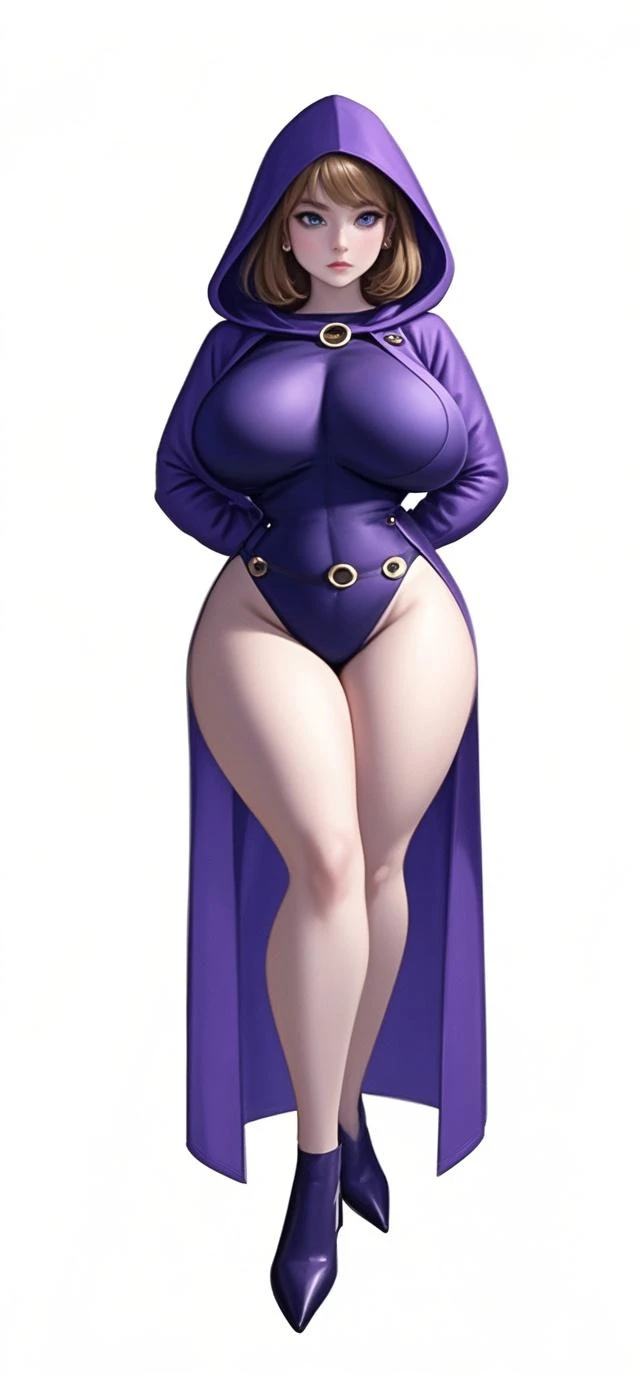chichi_dbz, standing, solo, Nsfw, large_breasts, Chichi_Bikini_Armor, masterpiece, micro bikini, best quality, detailed face, detailed eyes, highres, I posed erotic,Perfect eyes, successful face, Panties, Long lace stockings, Body, transparent pussy,