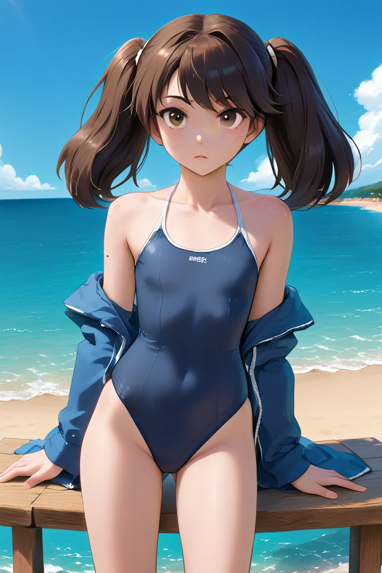 (masterpiece, best quality), 1girl, nsfw, swimsuit, shy, showing off