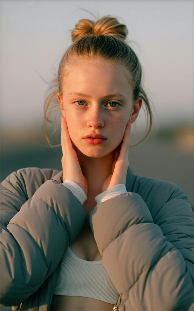 arafed woman wearing a white hat and a black jacket, elle fanning), elle fanning, profile pic, portrait of elle fanning, sydney sweeney, sadie sink, ellie bamber, elle fanning as an android, elle fanning at night, eva elfie, dressed anya taylor - joy, profile picture, anya taylor-joy, anya taylor - joy, profile image
