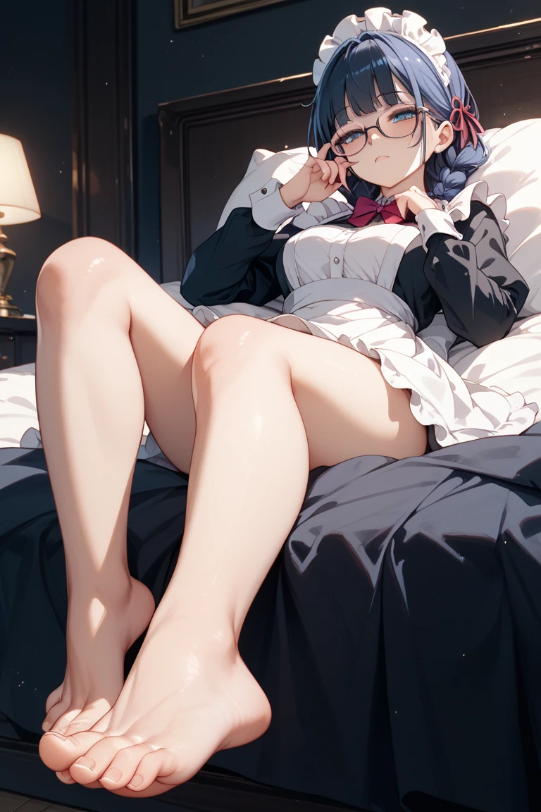 Short dark blue-purple hair,Girl posing for photo in JK uniform,full bodyesbian,legs are open,JK school uniform、Slim body,Smaller bust,Slim girl model,18-year-old female model,Best quality,Masterpiece,超高分辨率,Highly detailed facial and skin texture, A detailed eye, 二重まぶた,Whiten skin,long whitr hair,slenderlegs, Hyper-detailing(((a color))),high realistic,full bodyesbian,((The reveal panties)),((white panties)),((get down on the bed))