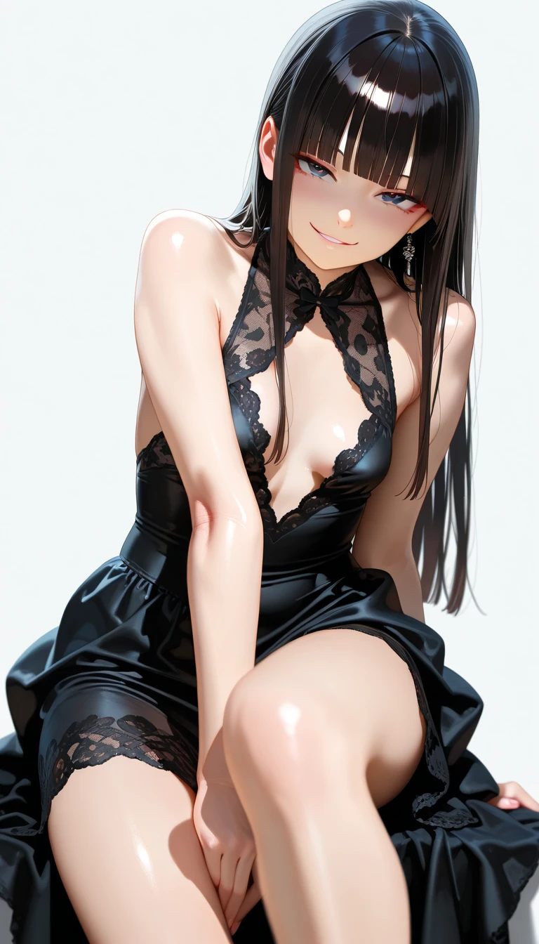1girl in, (Lori with a very young face:1.2) , (flat chest:1.2), A nasty female ninja with a very young face ,, {{kawaii:1.3}}, Cute, {lovely:1.3}3, tiny girl, Black hair, Ponytail, gloves, Moon, elbow groves, Brown eyes, Night,, Looking at Viewer, fullmoon, Black Gloves, Long hair, Navel, Scrunchie, Bangs, Bare shoulders,Dynamic Pose with Legs Open:1.2, Holding a Japan sword:1.2,East Asian Architecture, nigh sky, architecture, side locks, hair scrunchie, Outdoors, skyporn,full bodyesbian:1.3, (A very loli and small 10-year-old girl with a slender body with beautiful nipples)、 (Girl in mini skirt showing off gal fancy little pink panties),(huge breast, big tits, slender waist)、(tentacles, tentacles sex, vaginal),NSFW