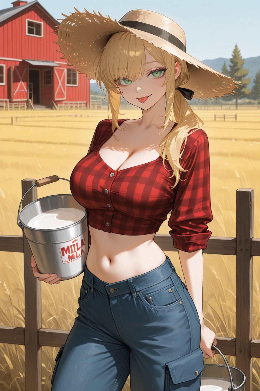 tmasterpiece,Need,The best beautiful girl,Extremely beautiful,World Masterpiece Theatre,super-fine,Need,Need,blond hairbl,A high resolution,Need,1girl,Need,Drive a tractor,farm land,laughingly,cat ear,Cat tail,Lori huge breasts cleavage,Tender,Traditional Chinese clothing,Short double ponytail,Light yellow hair,Magenta pupils,little breast,mischievous,rustic，Sapphire necklace,