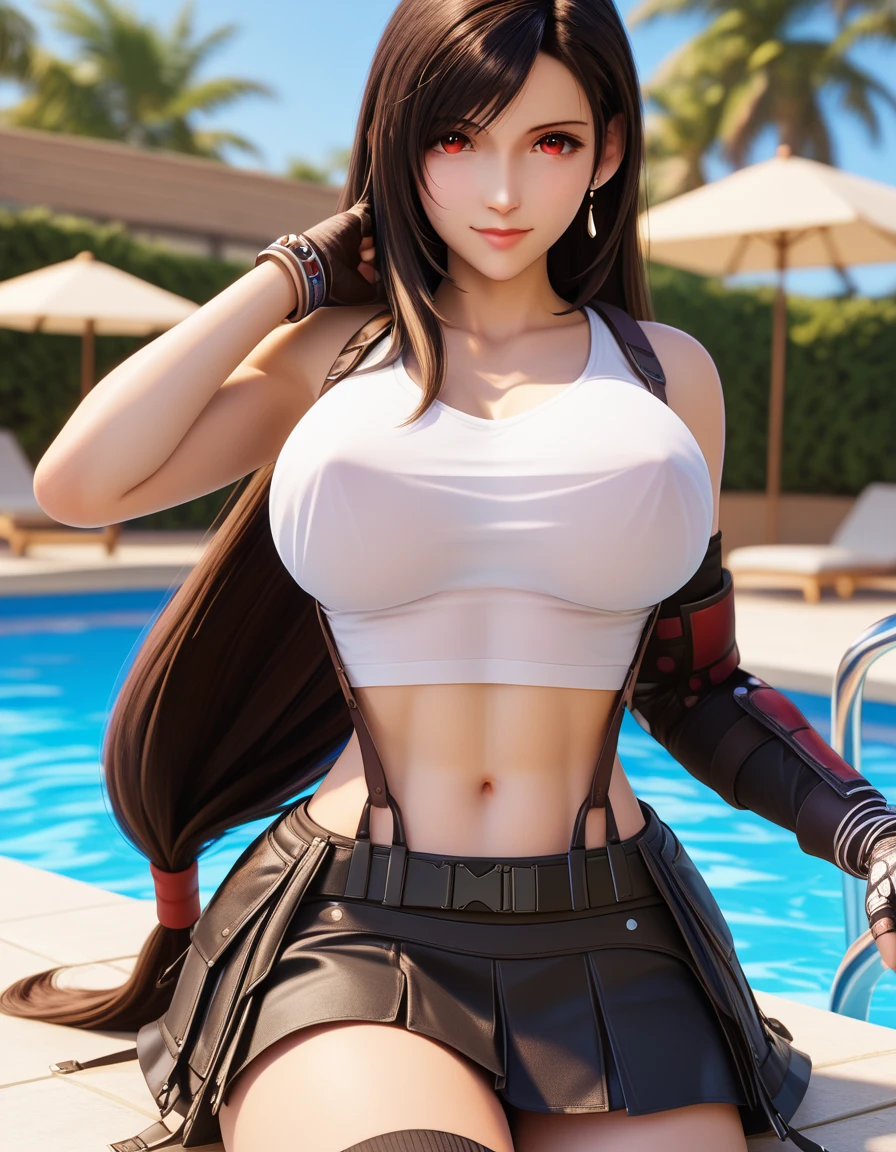Tifa Lockhart Sailor suit spats Attractive ass