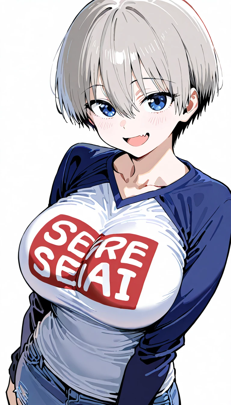 Beautiful Woman White Hair Blue Eyes