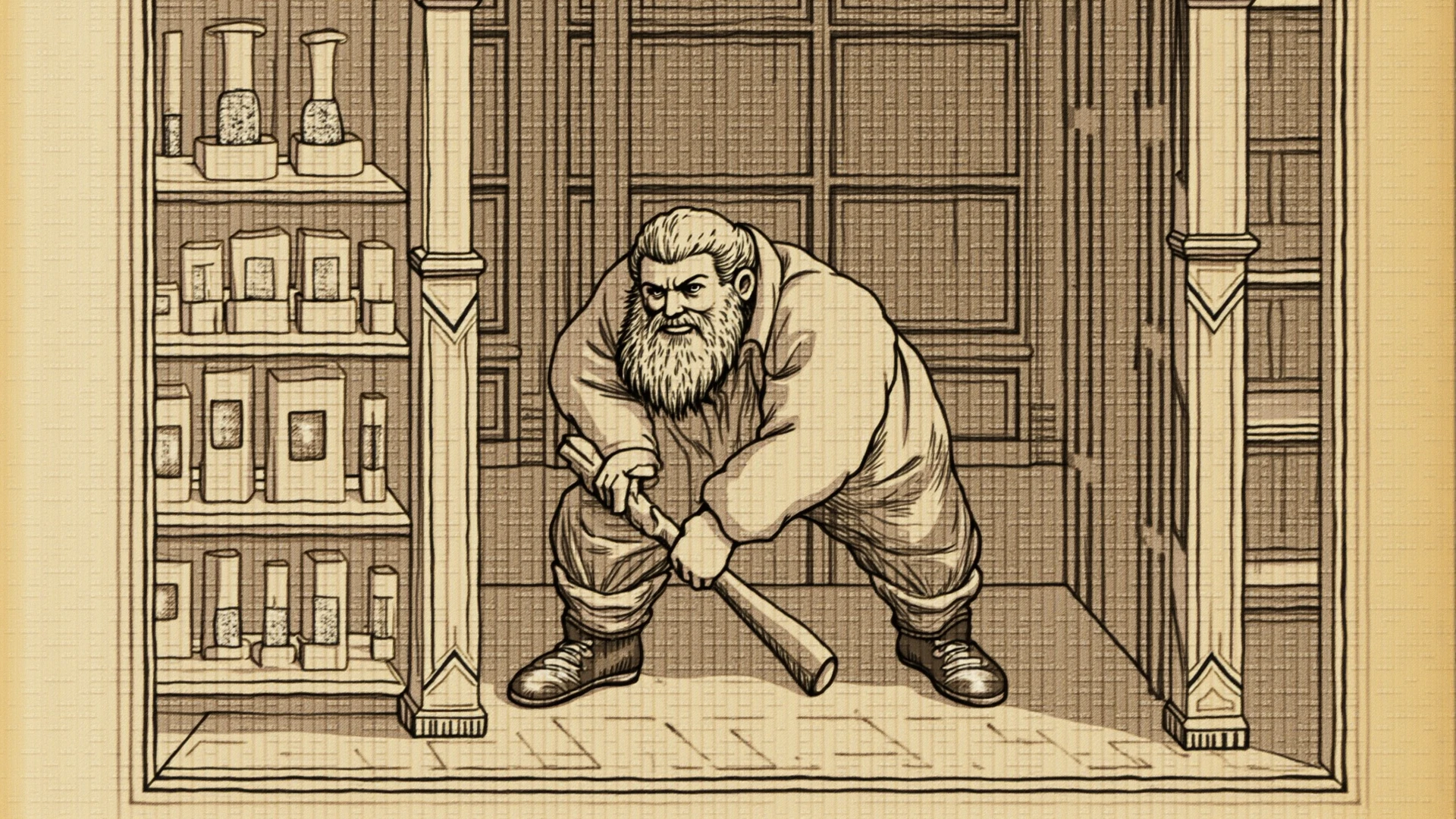 Solo, torso of white bearded shirtless topless old muscular man, his hands chained, gigachad muscular, longand fluffy beard, :: high detail, muscular!, super buff and cool, muscular! white, commission for high res, muscular!!, very buff, white eye brows, strong chest, strong arms, large muscles, muscular, thick waist, big body, tall thick body, wet, wide body, sexual appeal, big blue eyed, man bun hairstyle, chubby belly, white hairy chest, sleeping, in the dark prison