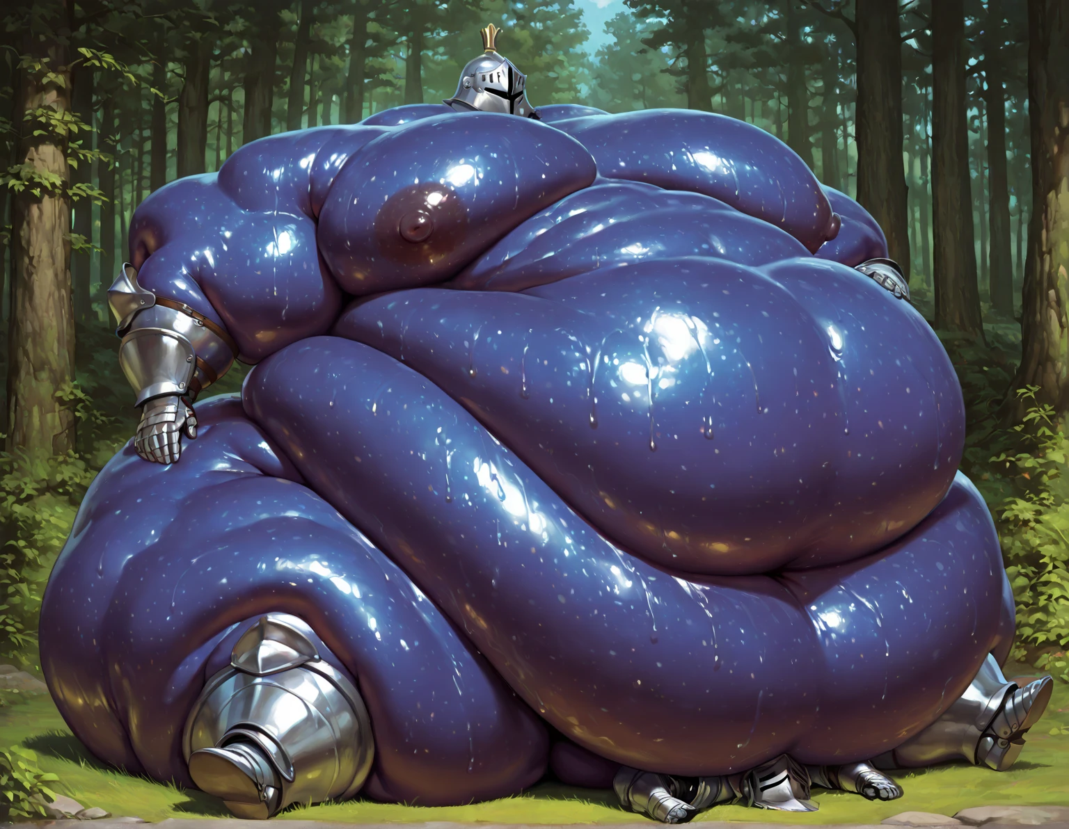 exveemon,Character action clothes:独奏, male anthro ), (), ((corruption)), black glowing liquid,(((liquid_latex, , rubber:1.2),,black latex,goo transformation,(gooey)(cave)
figure:
figure: 1 tail, , (<3), ,, ,(hyper muscles:1.2),(hyper pecs:1.2)(big penis:1.4)(balls:1.5),,(black glowing cum:)penis picture quality details:unreal engine,perfect light,detailed, photorealistic, 4K, HD, , , , good anatomy, , (), ,huge testacles, high quality, best quality, concept art, photorealistic, octane yields
(s)(nipple rings:1),water,grassland