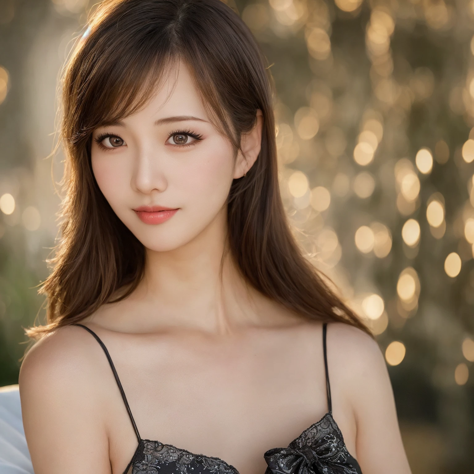 RAW photo,(high detailed skin:1.2), 8k uhd, dslr, soft lighting, high quality, film grain, Fujifilm XT3,MODELSHOOT STYLE,tasha_cos,a bust portrait of a girl, beautiful woman, wearing a dress, model photo, contest winner, <lora:tashacos_v01:.8>, Bokeh