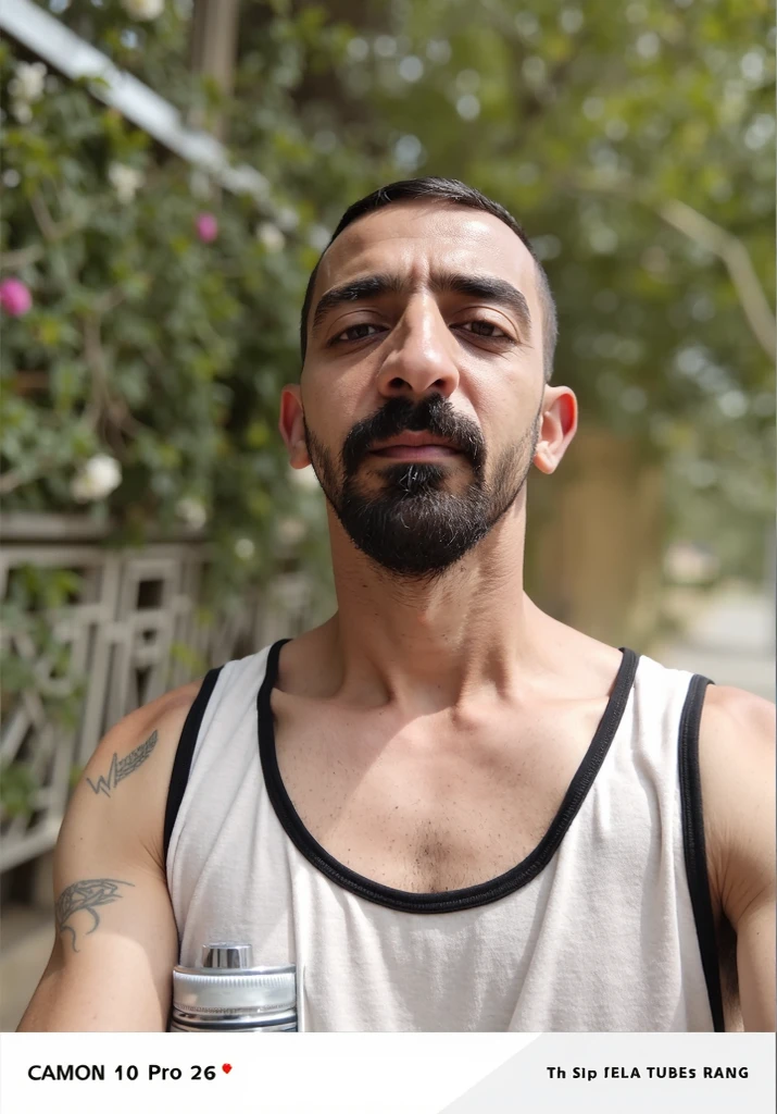 side view (medium shot:1.1) photo of a man, Michele_Morrone a 35 y.o (hairy:1.2) Caucasian Italian man with a serous face looking at the camera, on a ouadi qadisha (the holy valley) and the forest of the cedars of god (horsh arz el-rab), wearing clothes a dark (pink:1.1) (tank top:1.1) (high crewneck:1.2), (low-cut dropped side holes:1.2), stringer (shirt:1.2), , [hairy armpits, hairy chest:0.25], natural lighting, 4k, high quality, Fujifilm XT3 <lora:Michele_Morrone-000005:0.75> <lora:Tank Top Stringer Shirt SDXL:0.77>
