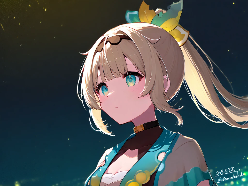 Are standing,(Highest quality、Highest Resolution、masterpiece,Highest quality、Very detailedな,Anatomically correct、Perfect Face、Perfect Fingers、Perfect Arms:1.5), wallpaper, Very detailed, incredibly beautiful sky, (blonde,Two-tone hair,Blue inner color hair,Blue mesh hair、Twin tails:1.8),Detailed eyes、 Very detailed and beautiful eyes , Hair blowing in the wind、Small Head、(Panorama:1.5),A heart is drawn in the eye,One of the best beautiful girls,One cute girl,smile,Large Breasts,White and light blue ruffle dress,Gal,She has blue hairpins in her hair,Many cherry blossoms are falling,Warm spring sunlight、There are cherry blossom trees in the background