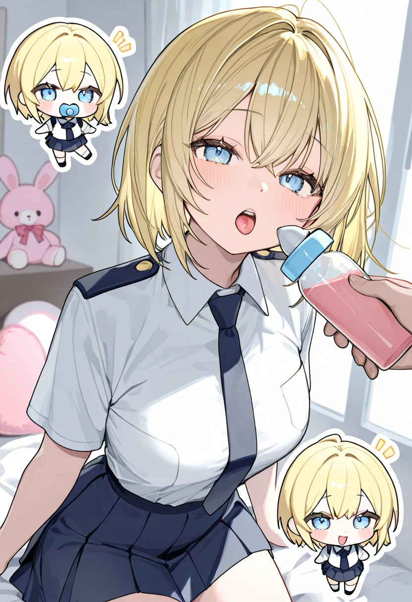 Vaultgirl (fallout 4), blonde hair, yellow hair, sex, hard sex, spasm, cum, bob cut, short hair, rape, violated, comic, drunk, drinking beer, orgy, creampie, hetero, 1girl,2boys,horny, hight quality, best quality, curvy body, masterpiece, intricate details, fatman, Lewd dialogues, Dialogues in Spanish, high resolution, Dark orange eyes, extremely detailed face, perfect lighting,(perfect hands, perfect ???????), From behind, Detailed background, triple penetration, pleasure face, playboy bunny suit, playboy bunny ears,lying, 