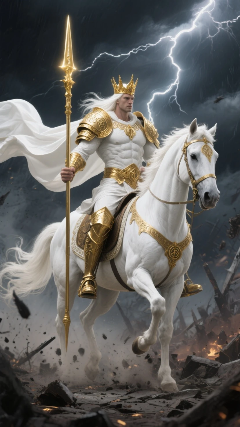 Alexander the Great, in the form of a provocateur, with philosophical and warrior intent on his face, with the posture of a philosopher warrior. image formatted for youtube logo