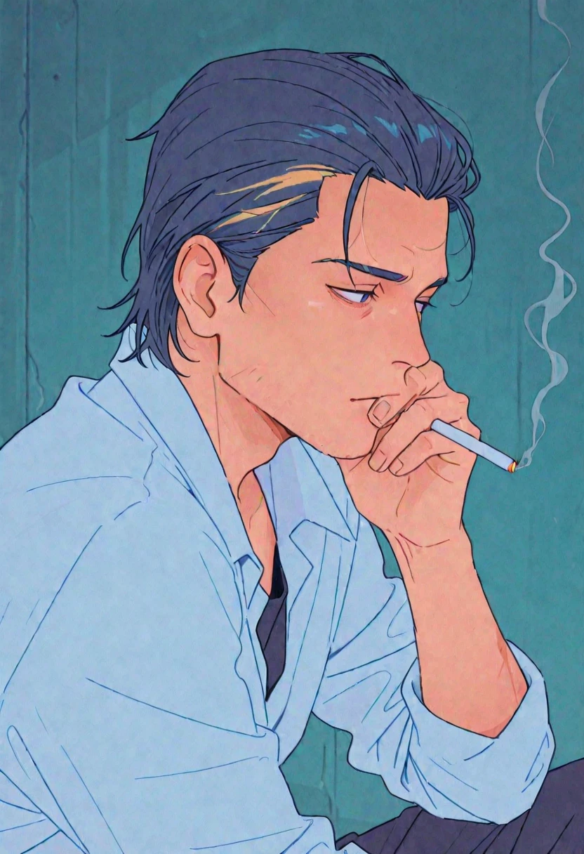 rich, abundant, wealthy, 30 years old, guy, smoking weed, getting a lot of bitches, woman magnet, stylish, cool 