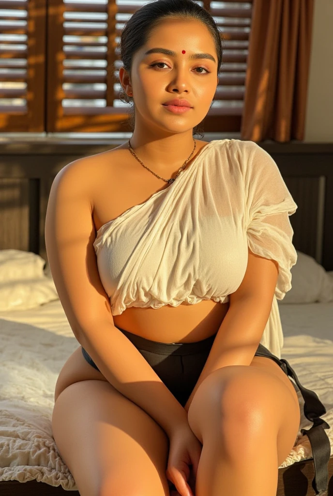 Plump woman. Malay woman.  Hijab