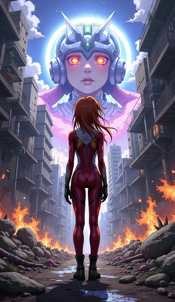 （Giant Elements、High resolution、High resolution、high quality、Accurate body structure、Detailed body）、(Devil woman destroys the city:1.6)
