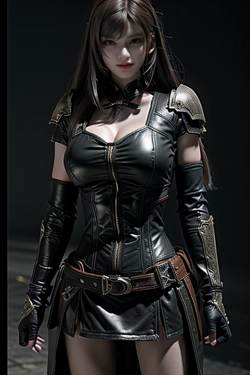 (masterpiece),(best quality:1.0),(ultra highres:1.0), sexy girl, detailed beautiful, asian face, samurai helmet, black metal armor ,metal mask, skinny, wallpaper 8k, full body