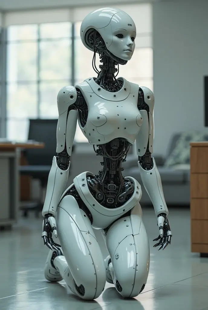complex 3d render ultra detailed of a beautiful porcelain profile woman android face, cyborg, robotic parts, 150 mm, beautiful studio soft light, rim light, skinhead, metallic exoskeleton spine, vibrant details, hollow torso, metal ribs, luxurious cyberpunk, lace, hyperrealistic, anatomical, facial muscles, cable electric wires, microchip, elegant, beautiful background, octane render, H. R. Giger style, 8k, best quality, masterpiece, illustration, an extremely delicate and beautiful, extremely detailed ,CG ,unity ,wallpaper, (realistic, photo-realistic:1.37),Amazing, finely detail, masterpiece,best quality,official art, extremely detailed CG unity 8k wallpaper, absurdres, incredibly absurdres, robot, silver halmet, full body, sitting