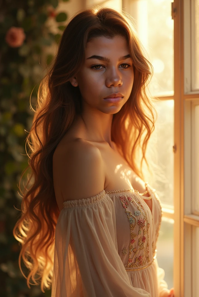 Many Brilliant firefly insect ,sexy full curvy body, touch a firefly insect, A beautiful caribean mixed girl, west indies, perfect hands and feet, long red wavy hair, blush, Brilliant firefly insect, plain, night, casual sexy Shirt and short, best quality,8k,highres,masterpiece:1.2),ultra-detailed,(realistic,photorealistic:1.37),portrait,vivid colors,