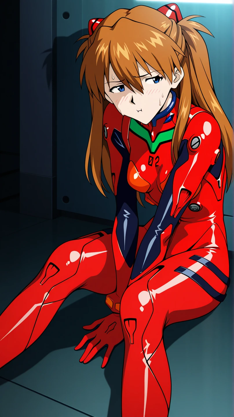 asuka langley retro evangelion face
