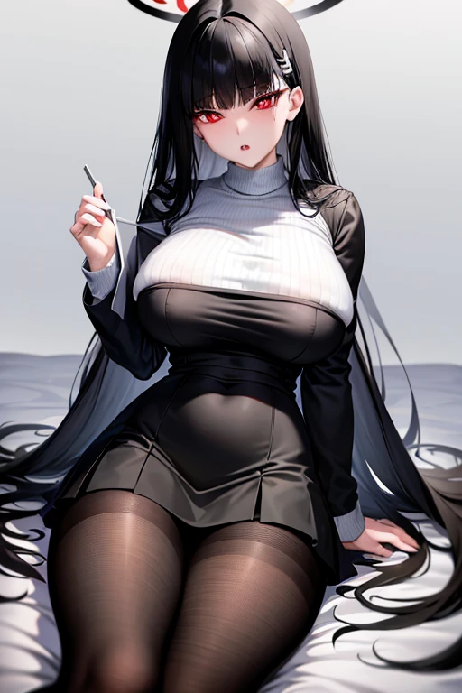 (8K,Highest quality,masterpiece:1.2),(Detailed eyes),(detailed),(Detailed hand and fingers),High quality CG Unity 8k Huge file size,Ultra fine,High resolution,Beautiful Eyes,Ray Tracing,Dramatic Shadows,delicate,Hyper Detail、((clergyman、black and white dress cosplay))、Black Hair、gigantic breast、BIG ASS、Big thighs、(Very wet)、Cowboy Shot、Blushing、(Facing the front of the body)、((squat))、very hot、((Very wet with sweat)、(White Breath)、(haa)、Embarrassing、((View your viewers))、((Simple Background))、((Spread your legs wide))、(Keep your hands behind your head)、、((spoken heart))、Hard nipples